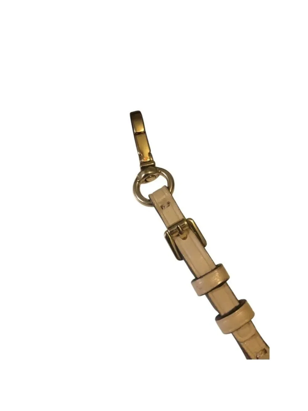Michael Kors Beige & Gold Bag Charm